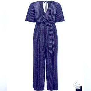 Shimmer Surplice Jumpsuit